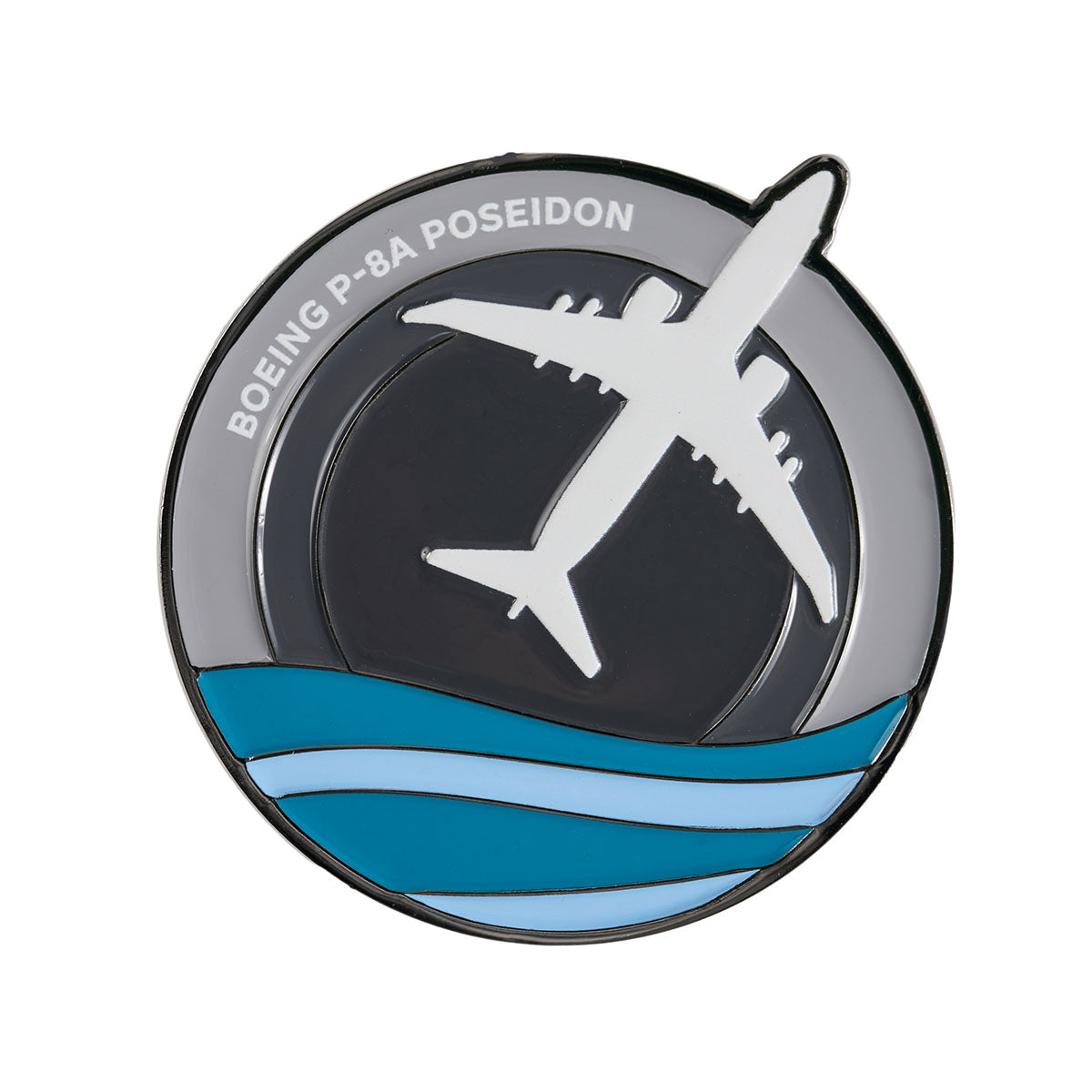 Boeing P-8 Poseidon enamel Skyward design on front