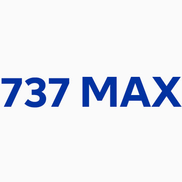Logo list thumbnail featuring the Boeing 737 MAX logo and linking to the 737 MAX collection page.