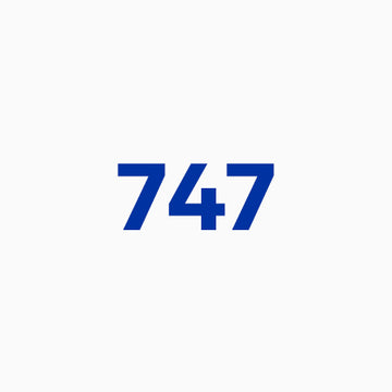 Logo list thumbnail featuring the Boeing 747 logo and linking to the 747 collection page.