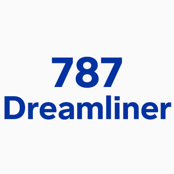 787 Dreamliner logo links to 787 collection page.