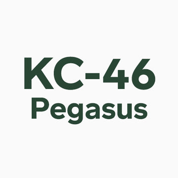 Logo list thumbnail featuring the Boeing KC-46 Pegasus logo and linking to the KC-46 collection page.