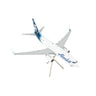 The Daron Alaska Airlines Boeing 737-700 Cargo 1:200 Model is a die-cast airplane with Air Cargo branding, blue and green accents on its tail and winglets, displayed on a stand against a white background.