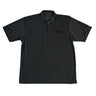 The Boeing Stores black moisture-wicking Boeing CH-47 Polo includes a collar, three buttons, UV protection, and a subtle embroidered CH-47 on the left chest to showcase Boeings iconic design.