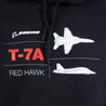 Boeing T-7A Red Hawk Tech Line Unisex Hoodie Design Cose-Up