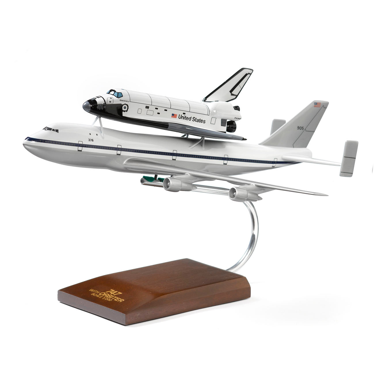 Boeing 747 Space Shuttle Wood 1:200 Model – The Boeing Store