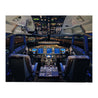 Boeing 737-800 Flight Deck Small Matted Print (2842934575226)