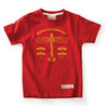 Red Canoe Boeing Kids' Airplane Company Logo T-Shirt