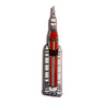 Depicting a sleek vertical space rocket with a red central body and white boosters on a plain white background, the Boeing SLS Illustrated Magnet by The Boeing Store captures vibrant, bold enamel-like hues.
