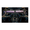 Boeing 747-400 Flight Deck Small Matted Print (2842933067898)