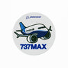 Boeing 737 MAX Pudgy Sticker (2866191925370)