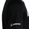 Nike Boeing Phantom Works Unisex Dri-Fit T-Shirt  in Black with Boeing Logo Close-up