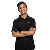 Boeing Signature Logo Solid Mesh Tech Polo