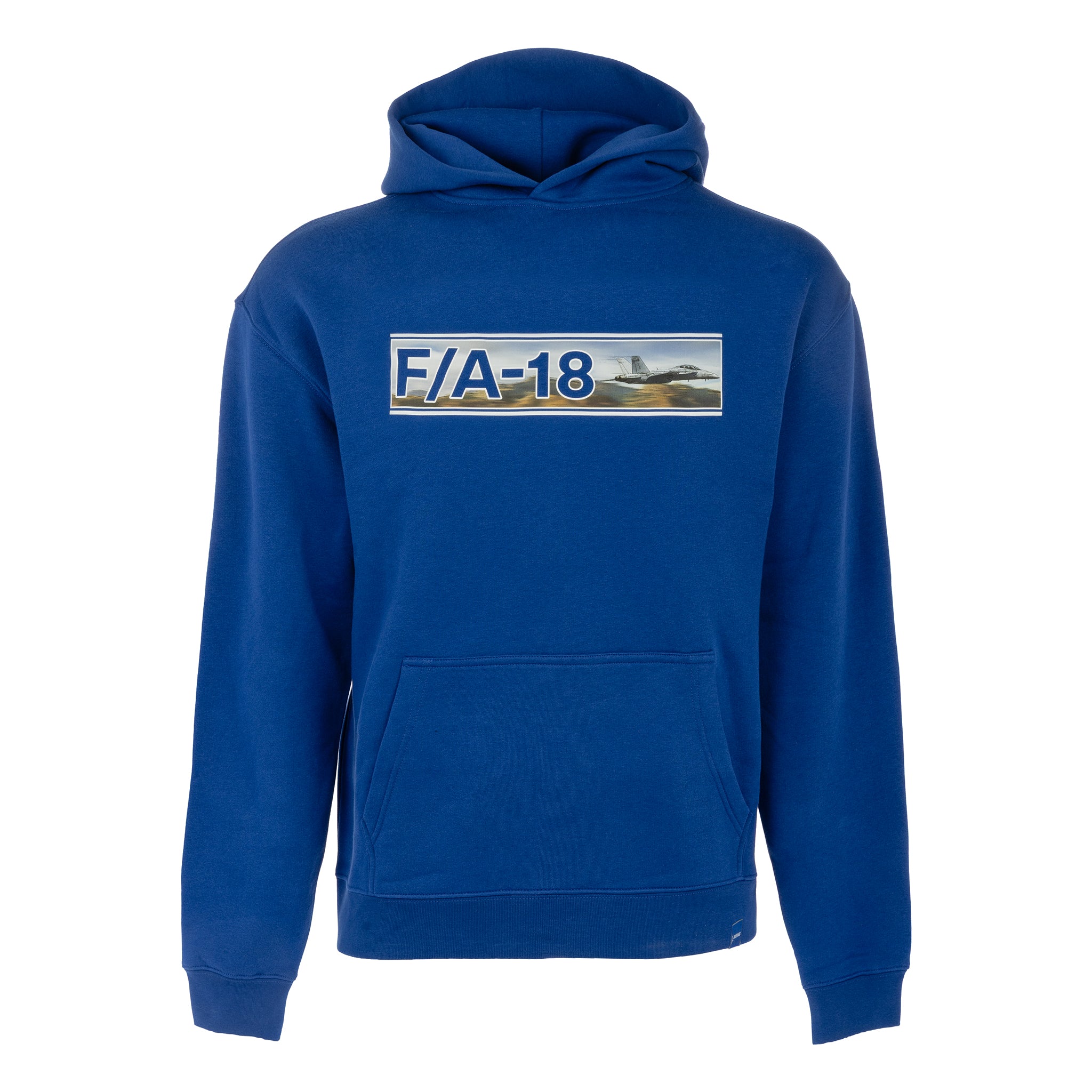 The Boeing F/A-18 Super Hornet Unisex Graphic Hoodie by BOEING features a chest graphic with "F/A-18 Super Hornet" and an image of the iconic jet in flight.