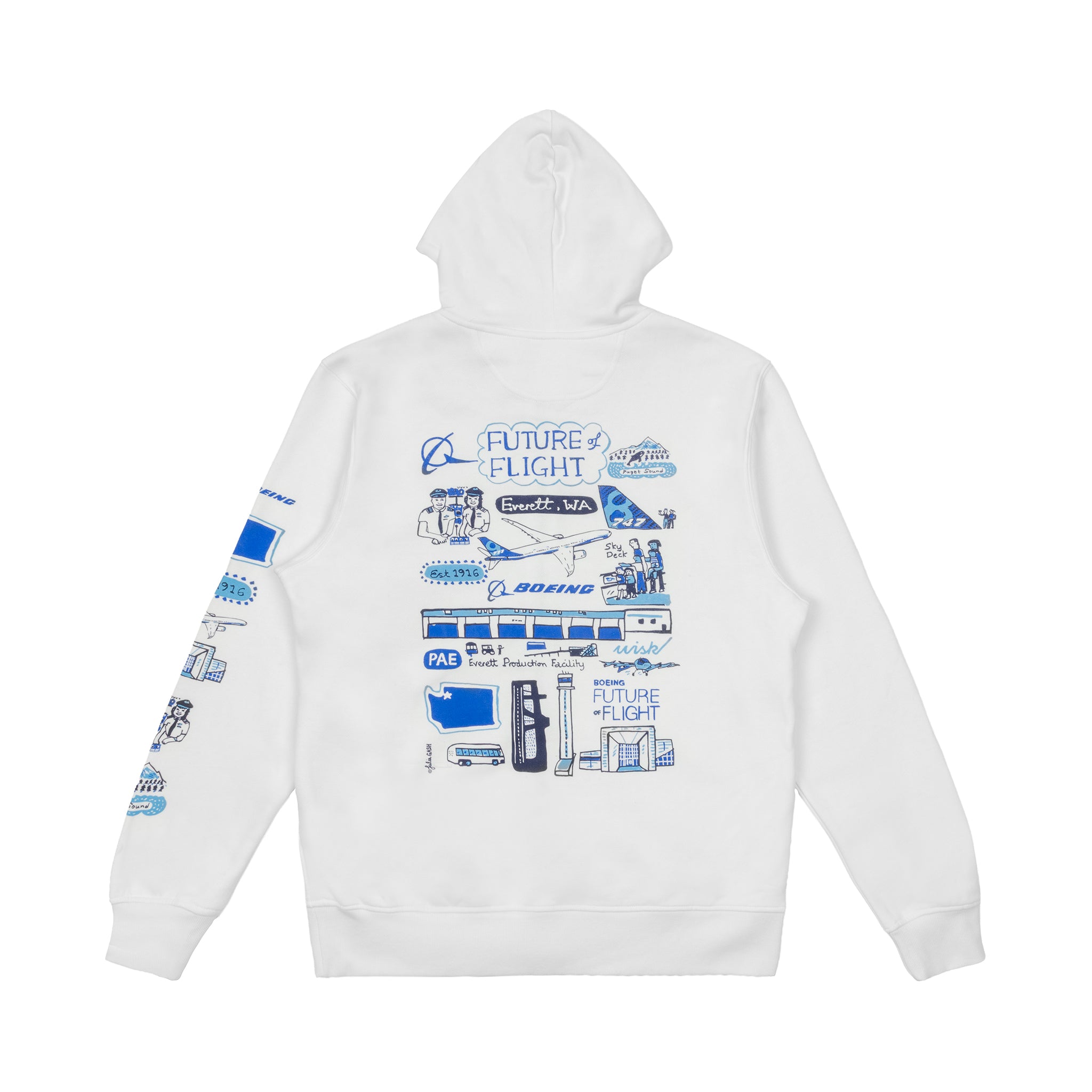 Boeing Future of Flight Destination Unisex Full-Zip Hoodie – The