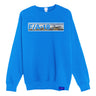 The Boeing F/A-18 Super Hornet Unisex Graphic Crewneck Sweatshirt by BOEING features a bold rectangular jet graphic and lettering printed across the chest.