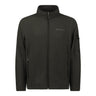 Dark gray Boeing Unisex Full-Zip Pique Fleece jacket with two side pockets, a small sleeve pocket, and a small Boeing logo on the left chest.