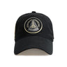 The Red Canoe NASA ALT Shuttle Hat by Boeing features a black cap with a patch displaying a space shuttle and the words Approach and Landing Test Space Shuttle. It has a circular patch with a yellow border, perfect for any space enthusiast celebrating an iconic mission.