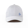 The BOEING 3D Symbol Logo Hat is a white cap featuring a small blue Boeing logo on the front left, made from recycled performance polyester and shown on a white background.