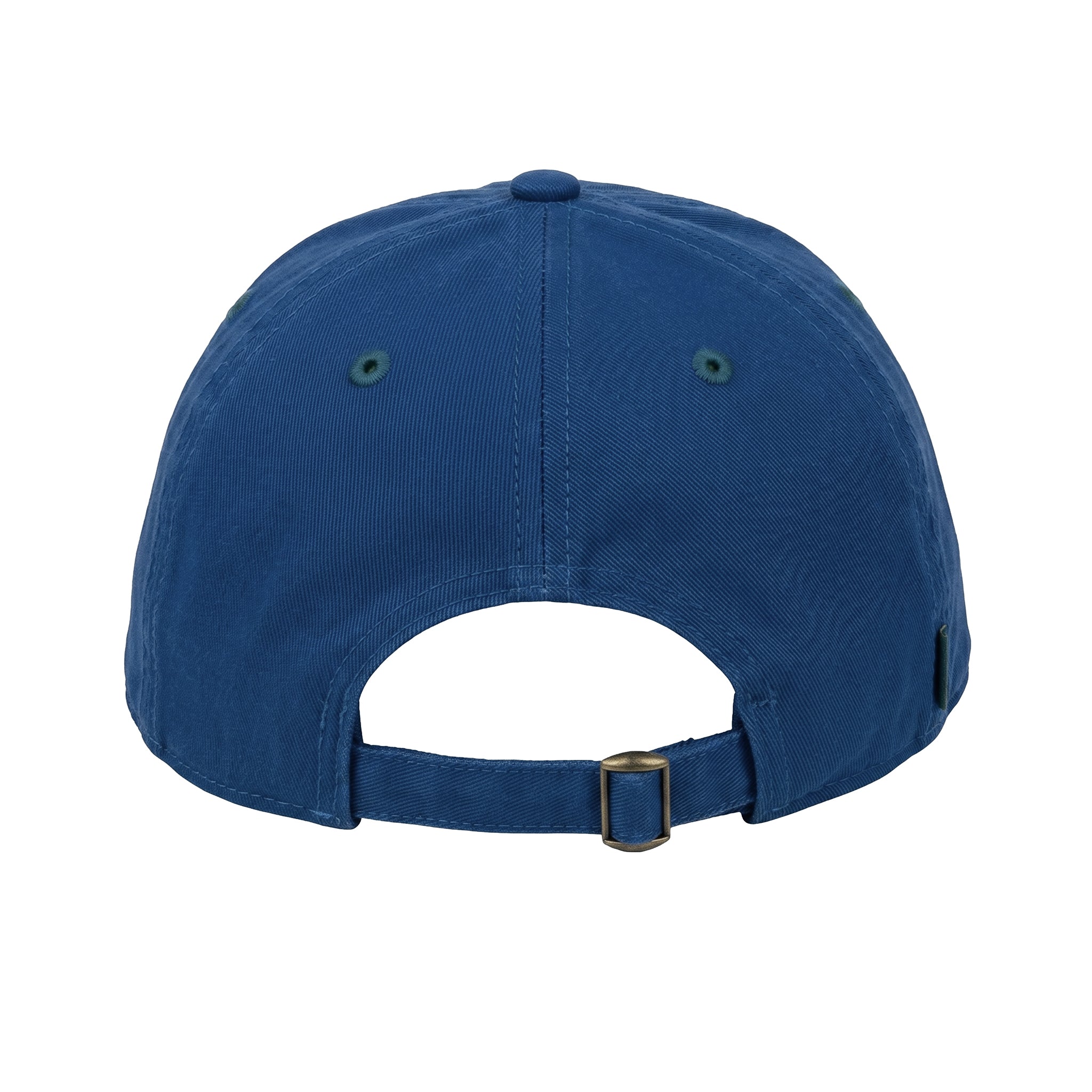 The Boeing F/A-18 Super Hornet Graphic Hat by BOEING is a blue cap with an adjustable strap, metal buckle, and side eyelets—perfect for aviation fans and Boeing supporters.