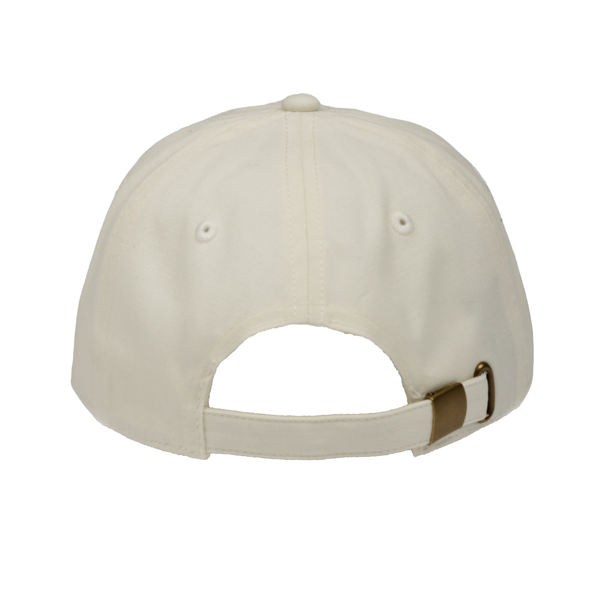 Back view of the Boeing KC-46A Pegasus Graphic Hat by BOEING, featuring a fabric strap with metal buckle—ideal for KC-46A fans and aviation enthusiasts.