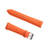 The Boeing Men's Quick Release Watch Band features two orange calf leather straps with visible stitching and a silver buckle, offering easy installation and a secure, stylish fit for your timepiece.