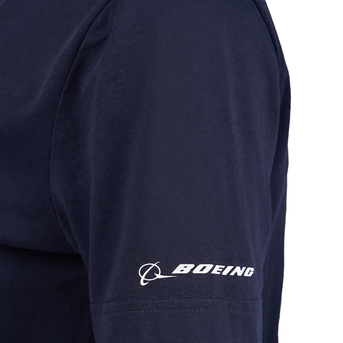 Boeing Rosie Women’s T-Shirt Boeing logo Close-Up in Navy