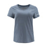 The Boeing Signature Recover Womens Eco T-Shirt by BOEING features short sleeves, a round neckline, and a small white Boeing logo on the left sleeve—an ideal choice for eco-conscious women.