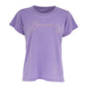 The Boeing Womens Script Logo T-Shirt by BOEING is a lavender casual tee featuring a script logo across the chest, combining comfort and style for everyday wear.