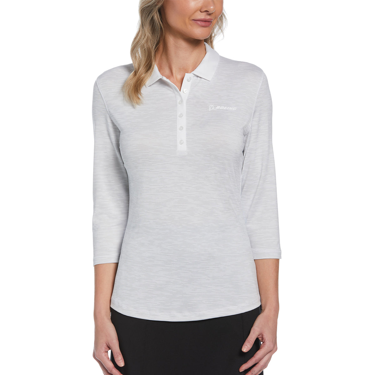 Women's polo shirts with three quarter sleeves outlet