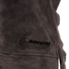 Close up of Boeing logo on lower left hip area.