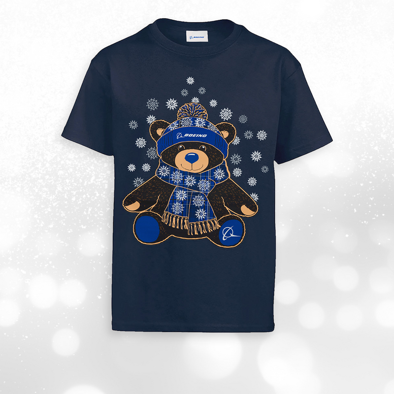 Boeing 2026 Jet Snowflake Youth T-Shirt