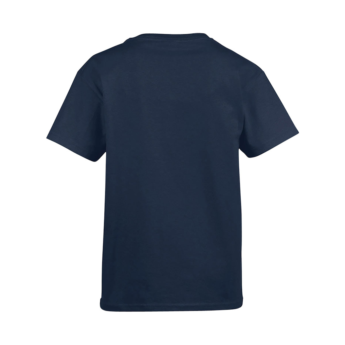 A Boeing 2026 Jet Snowflake Kids’ T-Shirt by BOEING is shown from the back, displayed against a white background.