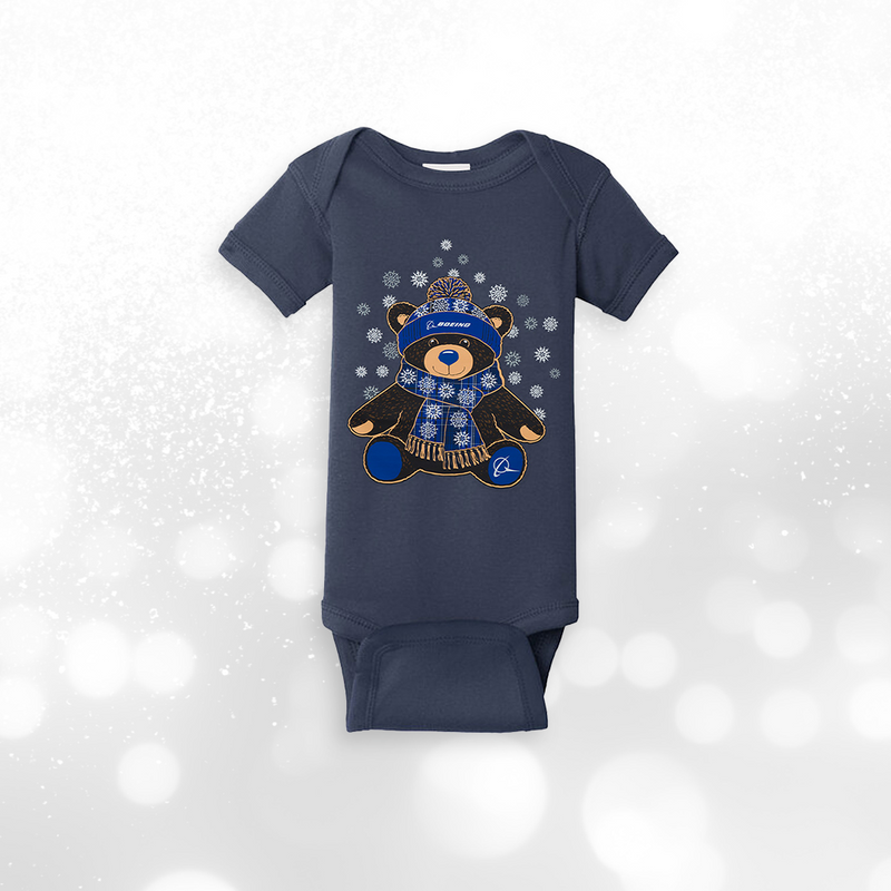 Boeing 2026 Jet Snowflake Baby Onesie