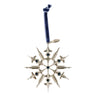 Add a touch of aerospace elegance to your holiday décor with the BOEING Defense & Space 2026 Jet Snowflake Ornament—a silver snowflake adorned with blue gems and jet plane shapes, hanging from a blue velvet ribbon with a small metal tag attached. This unique ornament is the perfect festive accent for any aviation enthusiast.