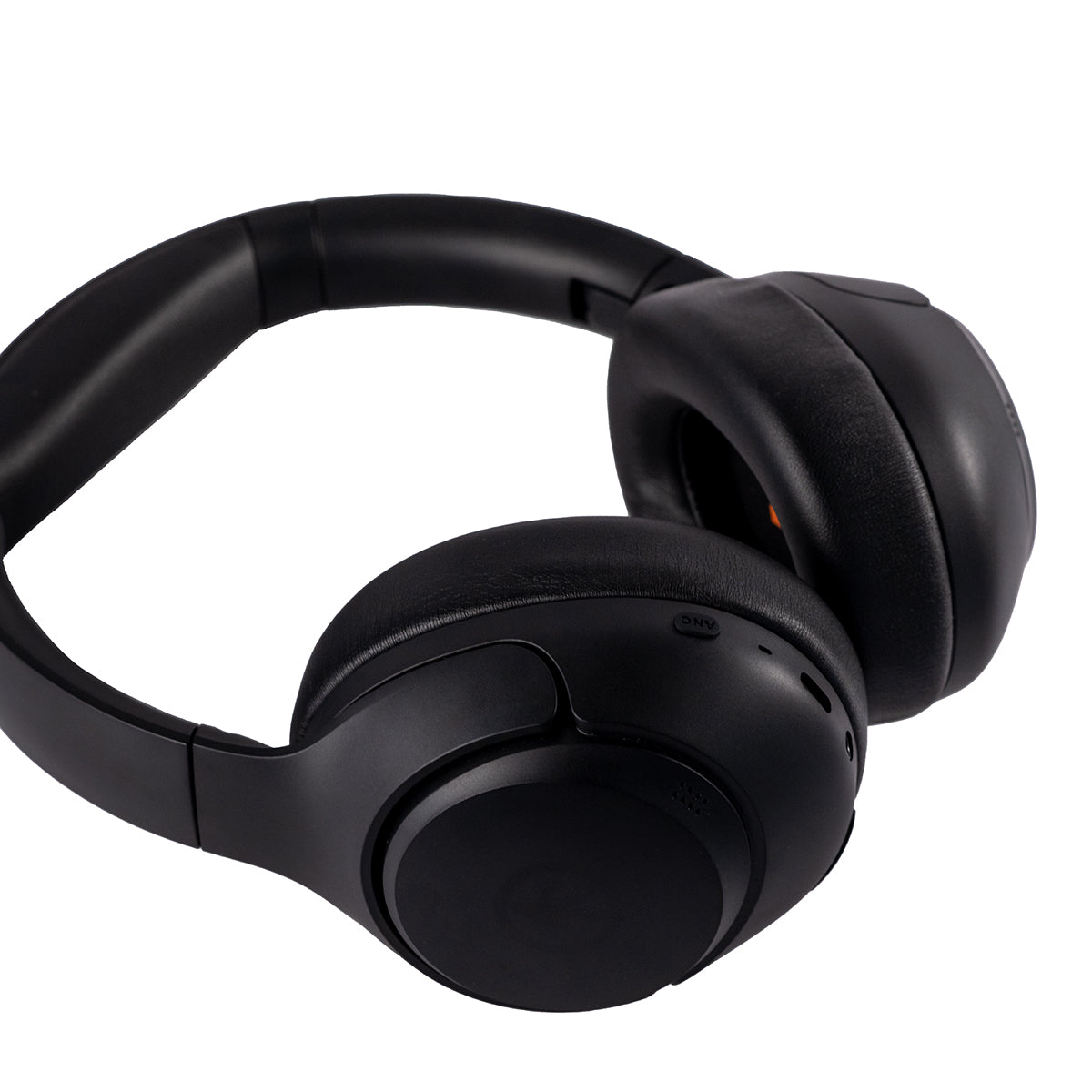 The BOEING Outdoor Tech Boeing Orbit ANC Headphones are black over-ear wireless headphones with cushioned ear pads, an adjustable headband, and active noise cancellation, shown against a white background.