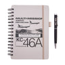 Boeing KC-46A Pegasus Graphic Notebook Pen Set featuring a spiral-bound notebook with an aerial refueling tanker illustration and a black aviation-themed pen.