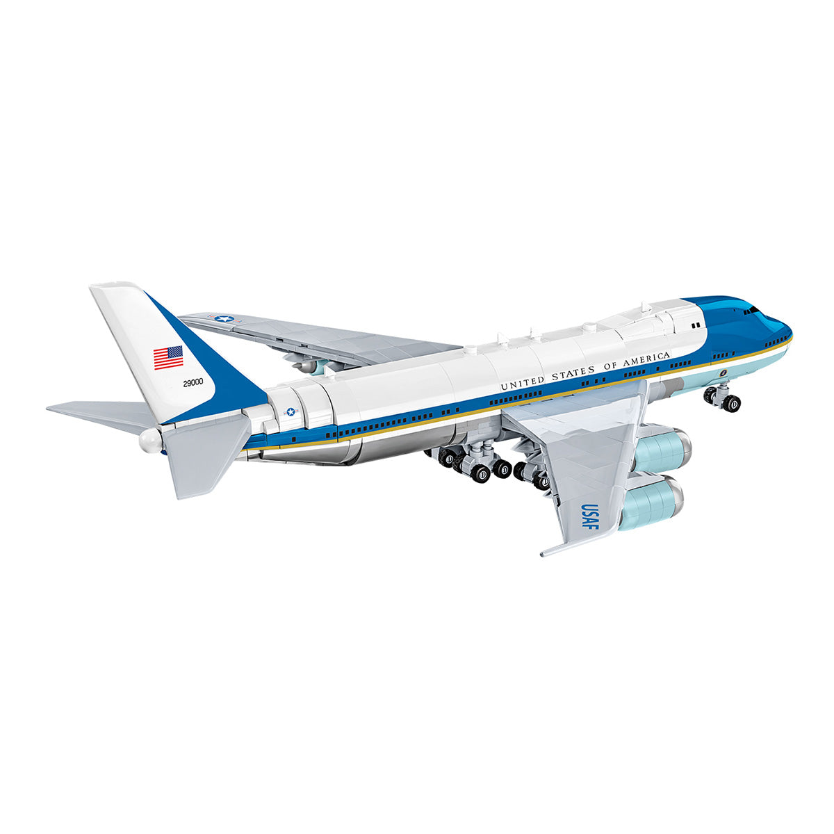 Opposite side view of the aircraft assembled