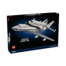 The LEGO® Shuttle Carrier Aircraft set box showcases a detailed model of the BOEING shuttle carrier aircraft with the NASA Space Shuttle Enterprise mounted on top, all set against a striking dark blue background. This impressive set, number 10391, contains 2,487 pieces.