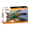 The COBI F-4C Phantom II by BOEING features the iconic Vietnam War jet from the Historical Collection, includes 738 pieces, and is built to 1:48 scale. The box shows the model soaring in flight.