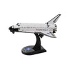 The DARON NASA Space Shuttle Endeavour Diecast Model features a white shuttle with black accents, United States and NASA logos, and an American flag decal, displayed on a sleek black stand.