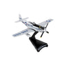 The DARON Boeing P-51D Mustang Toulouse Nuts Diecast Model is a silver airplane with "ANG-655" markings and U.S. Air Force insignia, displayed on a black stand labeled “TF-51D Mustang,” resembling the classic WWII fighter.