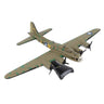 The DARON Boeing B-17F Flying Fortress "Memphis Belle" Diecast Model is a WWII replica featuring camouflage paint, four propellers, US Air Force insignia on the wings, and comes displayed on a black stand.