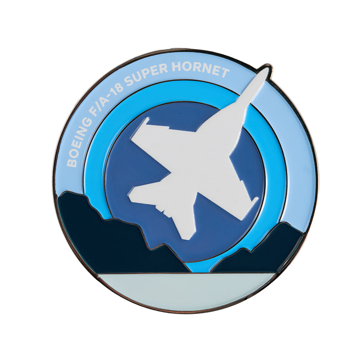 Boeing F/A-18 Super Hornet enamel Skyward design on front