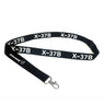 The Boeing X-37B Lanyard is a black lanyard featuring "X-37B" and the BOEING logo in white, plus a metal clasp.