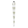 The Boeing V-22 Osprey Graphic Lanyard by BOEING features white material with green V-22 text, a silver clip, and a black plastic buckle—ideal for aviation fans and Boeing supporters.
