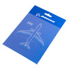 The Boeing Stores Boeing 777 Motion Sticker features an illustrated blue-and-white design with the Boeing logo on top and a hang tab for display. It includes a waterproof vinyl sticker pack, perfect for customizing Motion Water Bottles.
