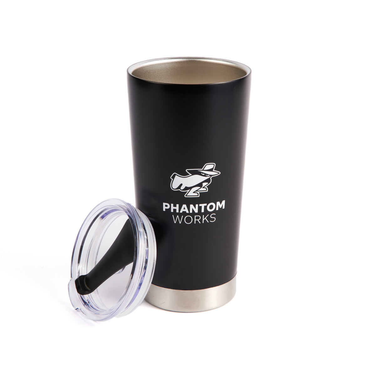 Boeing Phantom Works Tumbler Lid Off