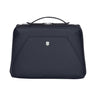 The Victorinox Victoria Signature Beauty Case by VICTORINOX is a sleek, black toiletries bag featuring a zip closure, top handle, subtle angular design, and central emblem. It has a smooth matte surface with an odor-resistant lining for freshness on every journey.