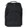The Boeing Flight Pro Bag by BOEING is a black ballistic nylon backpack with a top handle, multiple zippered compartments, and a subtle textured front pocket, shown against a plain white background.