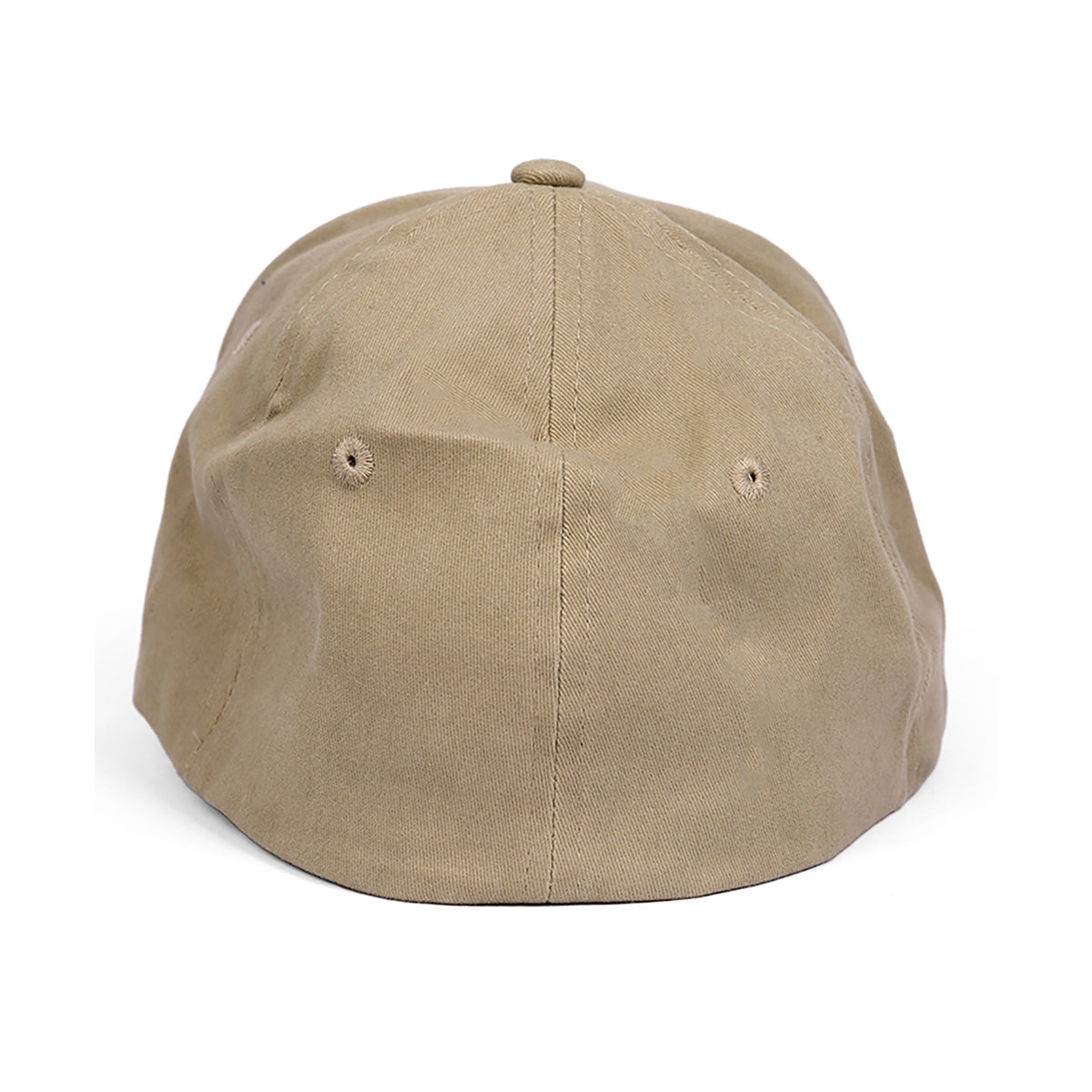 The Boeing VC-25B Hat by Boeing is a beige fabric baseball cap inspired by the Air Force One crews hat, featuring two small ventilation holes on each side and a clean back without an adjuster.
